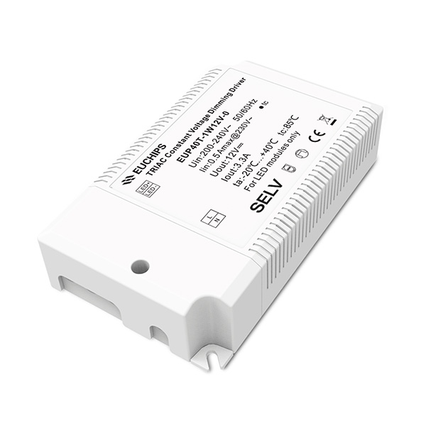 40W 12VDC Triac Constant Voltage Dimmable Driver EUP40T-1W12V-0 Featured Image