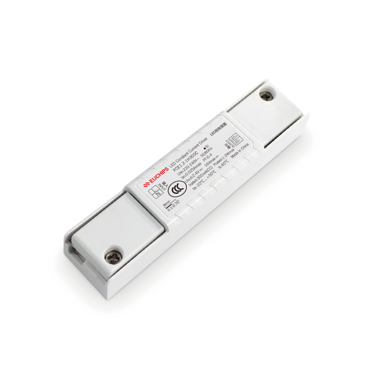 1.2W 300mA Non-dimmable CC LED Driver PCE1.2-1H300C Featured Image