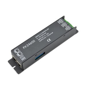 6A*1ch 12-24VDC RJ45 Constant Voltage DMX Decoder PX24600