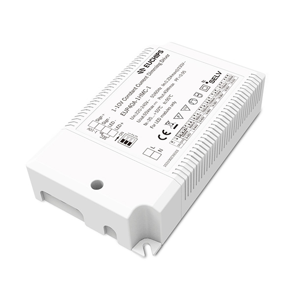 40W 850~1200mA*1ch 0/1-10V CC Driver EUP40A-1HMC-1