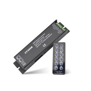 5A*3ch 180~360W 12-24VDC RJ45 Connector Constant Voltage DMX Decoder CT305R