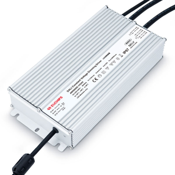 600W 24VDC DALI Waterproof CV Driver AWS600D-1H24V Featured Image