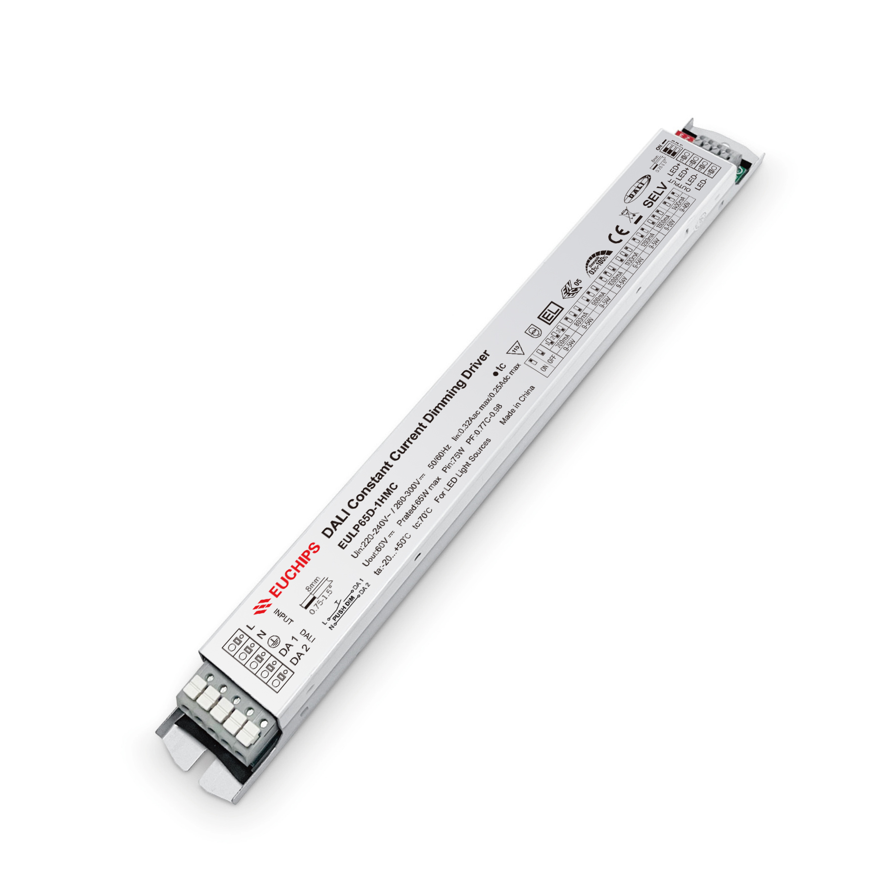 65W 700~1400mA*1ch DALI CC Driver EULP65D-1HMC Featured Image