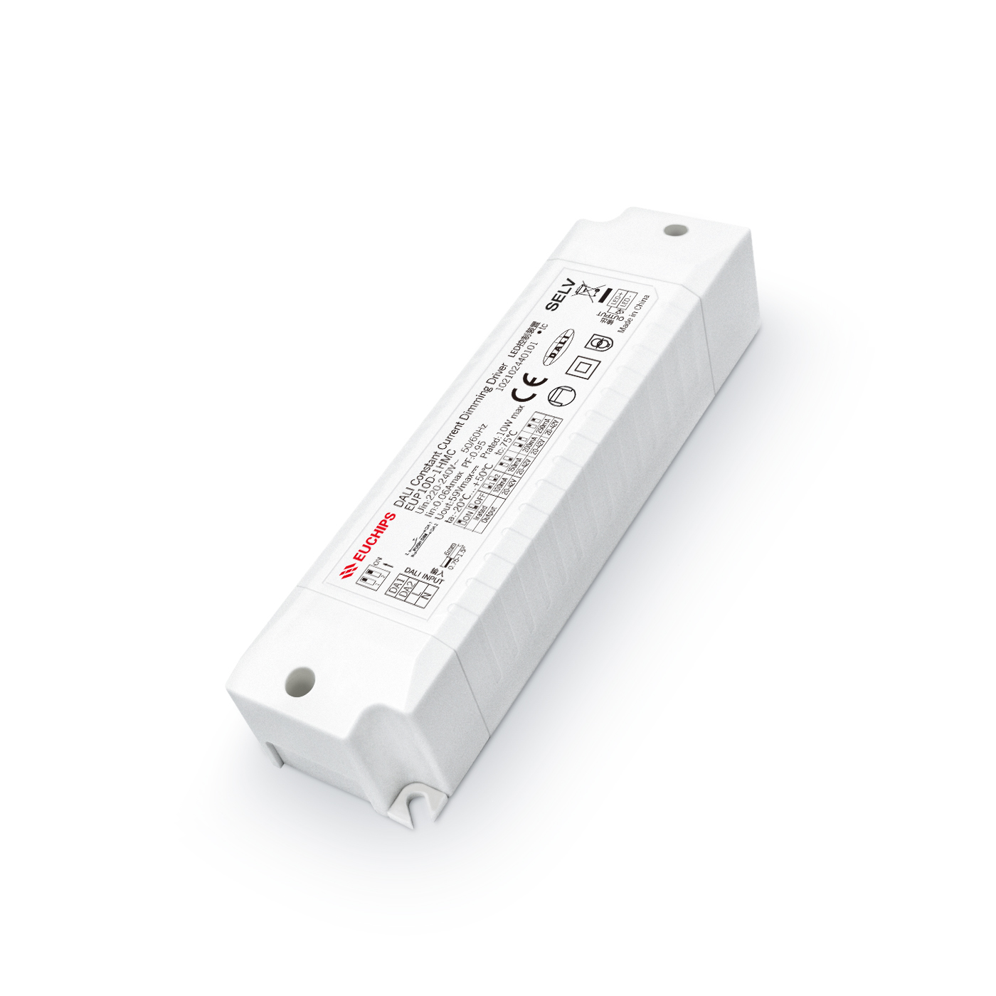 10W 100~250mA*1ch DALI CC Driver EUP10D-1HMC Featured Image
