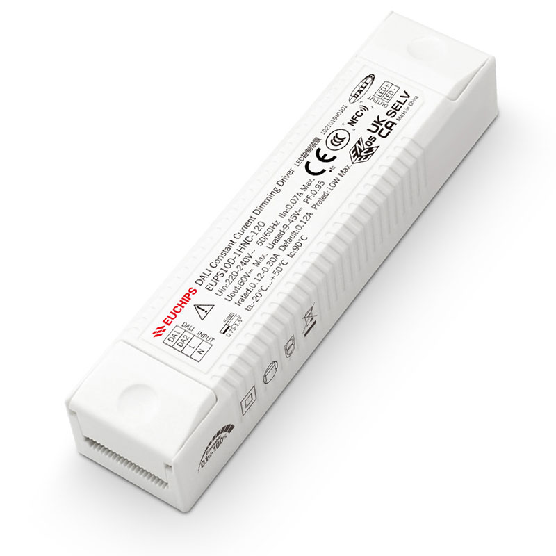 10W 120~350mA*1ch NFC DALI CC Driver EUPS10D-1HNC-120 Featured Image