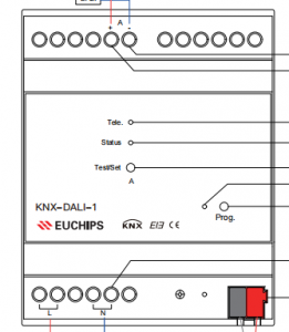 1ch DALI Gateway KNX-DALI-1