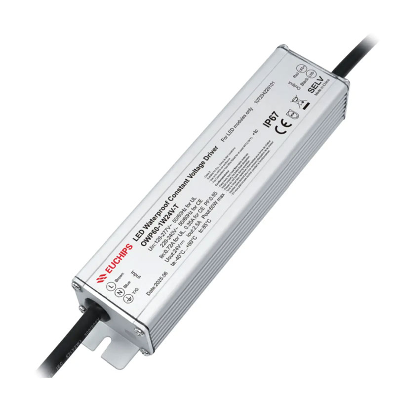 60W 24VDC Non-dimmable Waterproof CV Driver OWP60-1W24V-T Featured Image