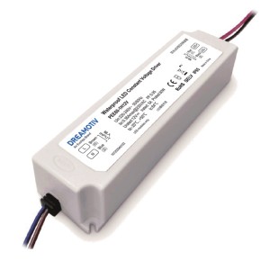 60W 12VDC Non-dimmable Waterproof CV Driver PEE60-1H12V