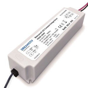 60W 48VDC Non-dimmable Waterproof CV Driver PEE60-1W48V