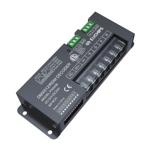 12-24VDC 8A*4ch DMX512/RDM RGBW Decoder PX0408