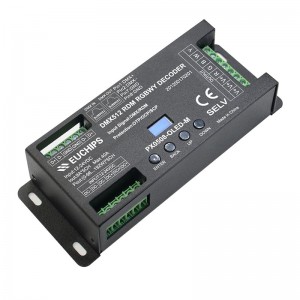 8A*5ch CV DMX Decoder PX0508-OLED-M