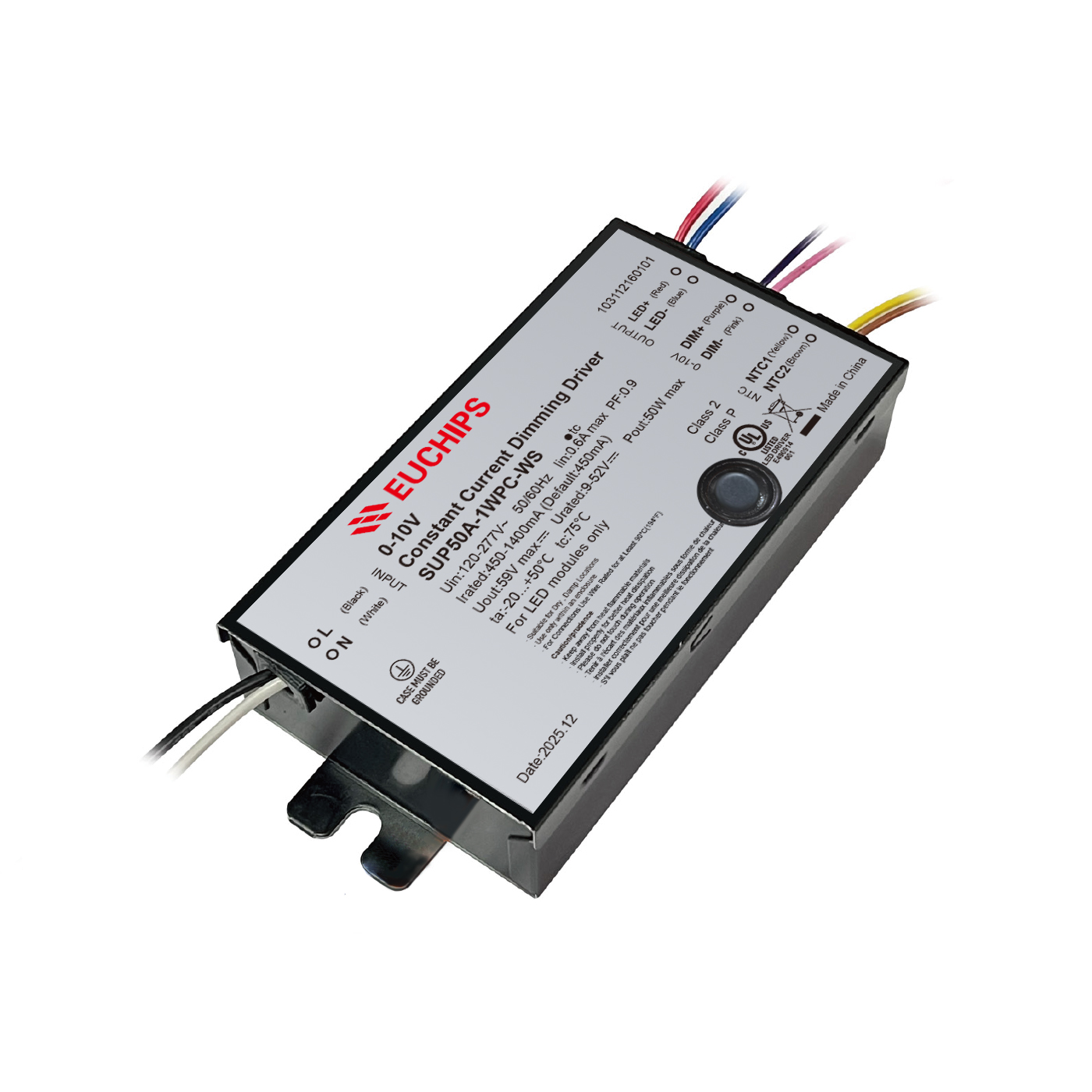 50W 450-1400mA *1ch 0/1-10V CC Driver SUP50A-1WPC-WS Featured Image