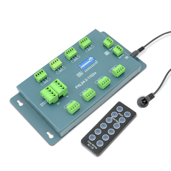 2A*24ch 576~1152W 12V-24VDC Connector DIP Switch CV DMX Decoder