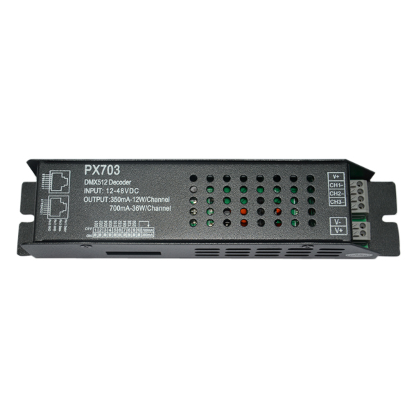 350/700mA*3ch 12-48VDC CC DMX Decoder