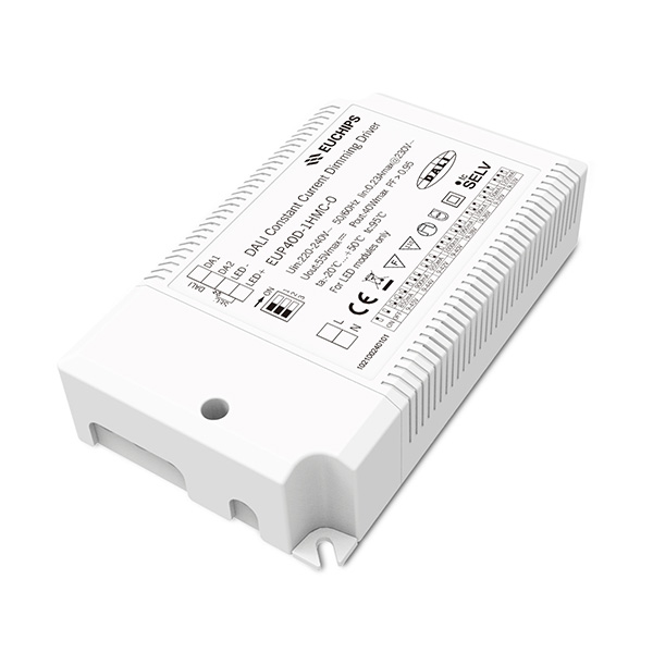40W 850~1200mA*1ch CC DALI Driver EUP40D-1HMC-0